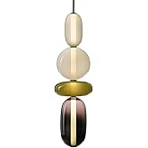 ZLZYPLE Vintage Stained Glass Pendant Lig Farmhouse Kitchen Island Chandelier Lig Luxury Hanging Ligs Fixtures for Bedroom St