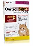 Ovitrol XTend Flea Tick Spot On for Large Cats (5 lbs and over) 3 MONTH