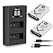 OAproda 2 Pack NP-BX1 Battery and LCD Dual USB Charger for Sony NP-BX1/M8, Cyber-Shot DSC-RX100, HX80, RX100 III, HX350, RX100 RII, RX100 IV, RX100 VII, HX50V, HX90V, HX95, HX99, HX300, RX1