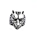 HIJONES Men's Jewelry 316l Stainless Steel Wolf Head Skull Ring, Size 10