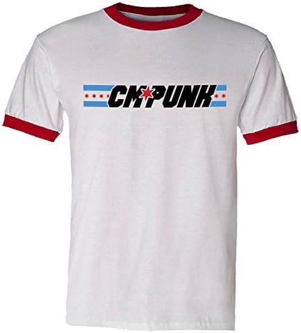 Mens Unisex cm Punk cm Joe (Ringer Wrestling Tee) Wrestling Tee Shirt