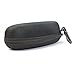 WAAO Olymstore(TM) 2pcs Portable Oval Shape Zippered Closure Eye Glasses Sunglasses Hard Case Box Holder with Carabiner Hook Clip for Outdoor Traveling Use