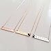 Metal Stamping Blanks Tag Pendants - 10Pcs Laser Engraving Blanks Necklace with Rectangle Pendant Jewelry Blanks for Stamping Gold Pendant Necklace Name Tag Pendant Brass Bar Sublimation Blanks
