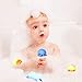 Geolinca Bath Toys, 8 Packs Light-Up Floating Pool Fun Unicorn Dolphin Toys, 7 Color Flashing Bathtub Water Toys for Baby Toddlers Kids Infants Boys Girls Animal Toy Set Colorful
