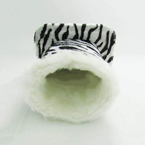 Merssavo Eyeglasses Holder, Modern Plush Lined PU Leather Household Storage Holder Protective [Anti-scratch] [Dustproof] Stand Case for Eyeglass and Sunglasses, Zebra Pattern - Thumbnail 3