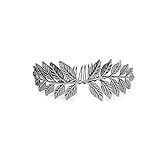 Kitsch Leaf Bun Pin, Silver, 0.1 Ounce
