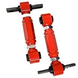 Upgr8 Acura Honda Version 3 Adjustable Rear Camber Kit (Steel, Red)