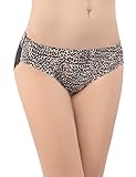 Liqqy Women's Invisible No Ride up Lace Trim Bikini Panty 3 Pack
