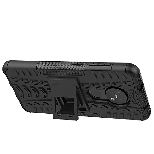 Newlike Nokia 7.2 / Nokia 6.2, Back Cover, Premium Real Hybrid Shockproof Bumper Defender Cover, Kick Stand Hybrid Desk