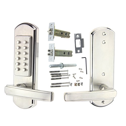 New Mechanical Door Lock Digital Code Keyless Keypad Security Entry