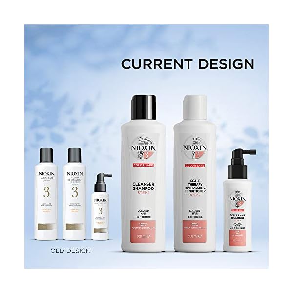 NIOXIN-System-3-for-Coloured-Hair-with-Light-Thinning Nioxin 3-Part System | System 3 | Coloured Hair with Light Thinning Hair Treatment | Scalp Therapy | Hair Thickening…
