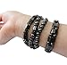Set of 4 Hematite Powerful Magnetic Bracelet for Arthritis Pain Releif or for Sports Related Therapy