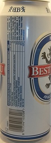 Best Bräu Non-Alcoholic Beer 16.9 Fluid Ounce (0.5lt) Can (Pack of 8) [ Italian Import ] - Thumbnail 3
