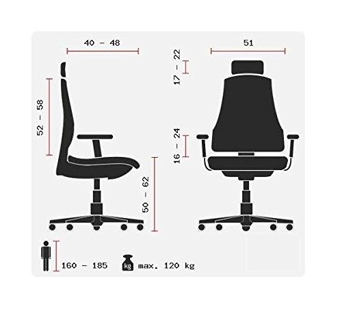hjh-OFFICE-652231-Sedia-da-ScrivaniaSedia-Presidenziale-ERGOHUMAN-Pelle-Bianco