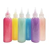 Glitter Glue Slime Supplies Kit for Girls [PASTEL COLORS, FRUIT SCENTED, WASHABLE] Great Stuff for Kids [SLIME ACTIVATOR INCLUDED] Clear Glue Set For Making Red Blue Pink Green Yellow Purple Slimes