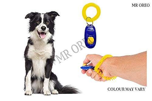MR OREO Pet Dog/Cat/Kitten/Puppy Training Clicker with Wrist Strap (Colour May Vary)