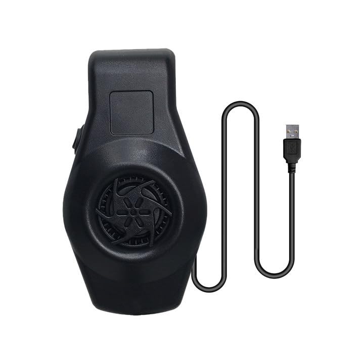 MiOYOOW Aquarium Chillers, USB Fish Tank Cooler with 2 Speeds Adjustable Fish Tank Cooling Fan System for Aquariums Up to 9mm Thick