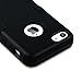 ULAK iPhone 5C Case, iPhone 5C Case Black, Shockproof Soft Silicone Rubber Hard Plastic Hybrid Heavy Duty Protection Kidproof High Impact Case Cover for Apple iPhone 5C -Black