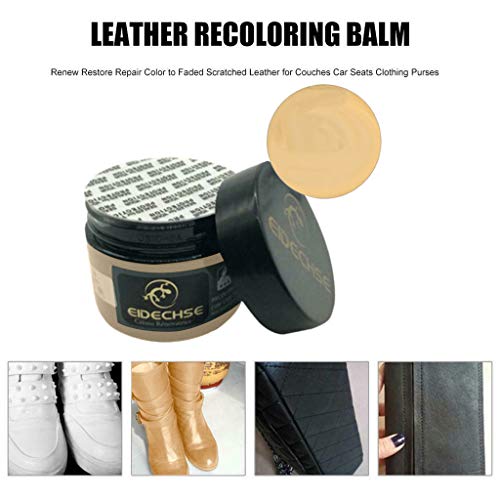 Samoii Leather Repair Cream, Color Repair Paste Recoloring Balm Conditioner Shoe Cream Leather Polish Coloring Agent Stain Wax Best for Leather[Shipping from USA] - Thumbnail 2