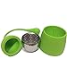 Tea Infuser, PYRUS Silicone Handle & Drip Tray Stainless Steel Strainer Loose Tea Steeper(2PACK)