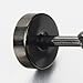 Mens Womens White Black Stud Earrings Steel Illusion Tunnel Plug Screw Back with 6MM Black Cubic Zirconia