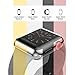 GELISHI Apple Watch Screen Protective Ultra-Thin Shiny Case 38mm High Defination Clear TPU All-Around Full Cover for iWatch Series 3/Series 2/Sport Edition (Silver)