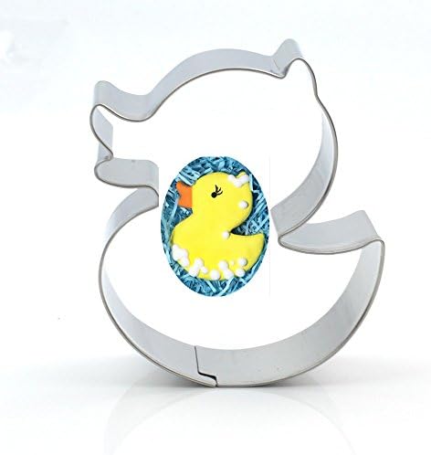 CXFashion Animal DIY Easter Stainless Steel Cookies Cutters for Kids, Baking Mold Biscuit Tea Party Cookie Cutters Bread Halloween Gift (Duck Shape)