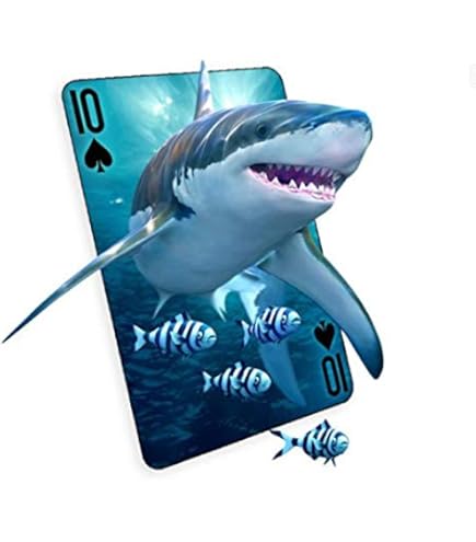 Amazon.com: Artgame 3D Lenticular Shark Playing Card Deck : Toys
