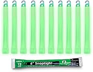Cyalume-9-08001 Green Glow Sticks - Premium Bright 6” SnapLight Sticks with 12 Hour Duration (10 Pack)