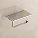AKDSteel Toilet Paper Holder Dispenser Wall Mounted Bathroom Tissue Holder with Phone Holder,SUS 304 Stainless Steel