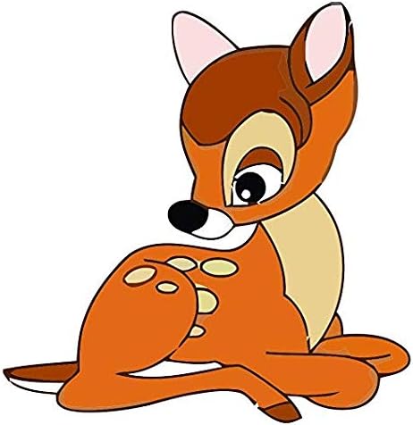 Popular Bambi Cartoon Characters - 5 Inch Sticker Graphic - Auto Wall Laptop Cell phone Bumper Window Decal Sticker