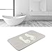 WINOMO Diatomaceous Earth Bath Mat Natural Antibacterial Anti-Slip Bathroom Mat