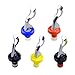 Wine Stopper, Wbeng 5 Packs Silicone Wine Stoppers, Manual Beverage Bottle Stopper, Wine Bottle Cork, Assorted Colors (5PCS)