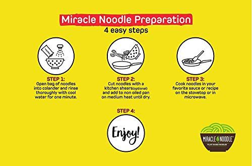 3 Miracle+Noodle+Shirataki+Fettuccini+7+Ounce