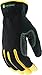 John Deere Men's Gloves High Dexterity Synthetic Leather Palm, Touch Screen Capabilities, Abrasion Resistant, Black, Large (JD00029-L)