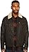 Levi's Men's Faux Leather Trucker Jacket with Detachable Collar, Dark Brown, Large