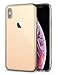 iPhone Xs Max Case,RORSOU Clear Hard 9H Tempered Glass Back Cover [Anti-Scratch] + Soft TPU Bumper [Slim Thin] Premium Hybrid Protective Case for Apple iPhone Xs Max 6.5 Inch (2018) - Crystal Clear