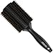 Xtava 44mm Natural Double Bristle Hair Brush - Volumizing and Detangling Blow Dryer Round Brush with Soft Boar Bristle - Professional Blow Drying Hair Brushes for Women with Fine Thick or Curly Hair