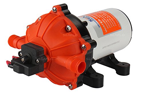 SEAFLO 12V Water Pressure Diaphragm Pump 5.0 GPM 18.9 LPM 60 PSI for Boat Marine RV Caravan Industrial … (Pump)