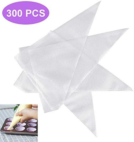 Choosen 300 Pcs 12-Inch Disposable Pastry Bag Cake Decorating Icing Piping Bags Baking Cupcake Cookies Candy Supplies