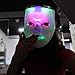 Light up Mask, DAXIN DX LED Halloween Scary Mask US Flag/Skeleton Costume for Men Women Kids,Led Clown Mask,Medium