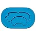 Silicone Placemat Highchair Feeding Tray Food Placemat for Kids, Toddlers and Children - Cute Pet Dog Silicone Plate, Non Slip Suction Plate Bowl (Blue)
