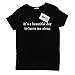YITAN Summer Women T Shirt Graphic Funny Tees Fashionable Tops Black Large