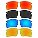 ACOMPATIBLE 4 Pair Replacement Polarized Lenses for Oakley Flak 2.0 XL Sunglasses OO9188 Pack P8