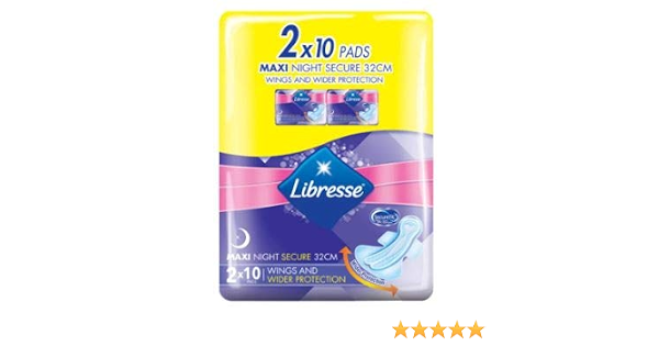 LIBRESSE Maxi Night Secure 32cm 2 x 10 