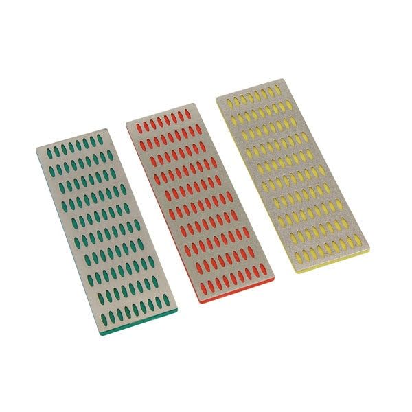 Neilsen CT0901 3pc Sharpening Stone Set – Coarse, Medium, Fine Grits, 2 x 6 Inches, Use Water Only Lubrication