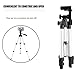 iPhone Camera Tripod,NUTK Portable Adjustable Aluminum Lightweight Camera Stand with Smartphone Holder Mount for iPhone X/ 8/7/7 Plus 6s Plus 6 SE 5 5C Samsung Galaxy S6 S7, Camera and Gopro.