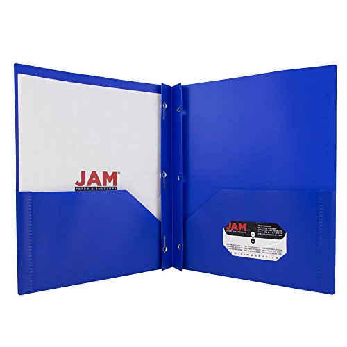 JAM Paper Plastic 2Pocket Folders Eco Friendly Folder with Clasps