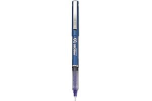 Pilot, Precise V5, Capped Liquid Ink Rolling Ball Pens, Extra Fine Point 0.5 mm, Blue, Pack of 12