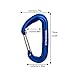 VANWALK 12KN Aluminium Wiregate Carabiners - 4 Pack - Rated 2645 LBS Each – 7075 Lightweight Carabiner Clips for Hammock Climbing Rocking (Blue)…